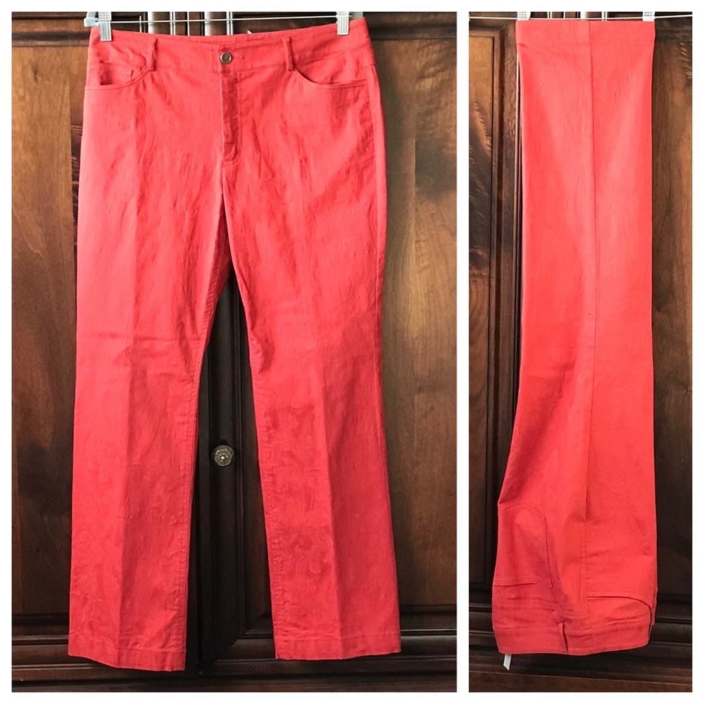 Doncaster Red Paisley Pants